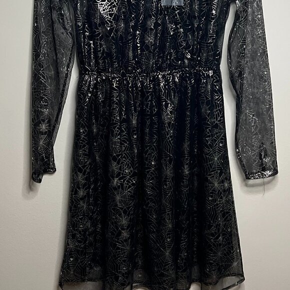 Modcloth Halloween Spiderweb Dress Size M NWT - Picture 2 of 11